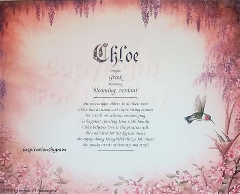 chloe bible name meaning